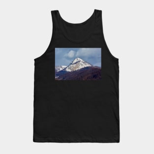 Mountain peak in the winter Tank Top